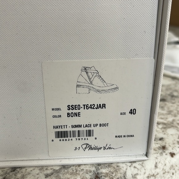 3.1 Phillip Lim Cream combat boots - Picture 9 of 9